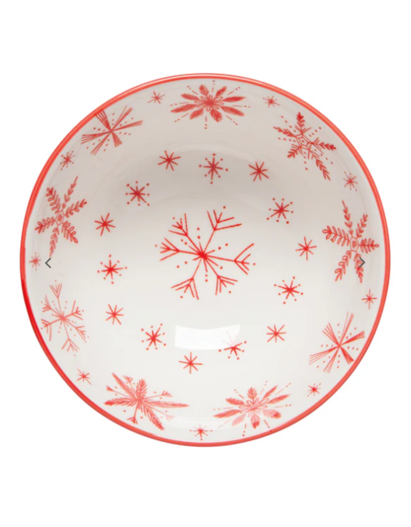 Now Designs Holiday Stamped Bowl 4" Snowflakes