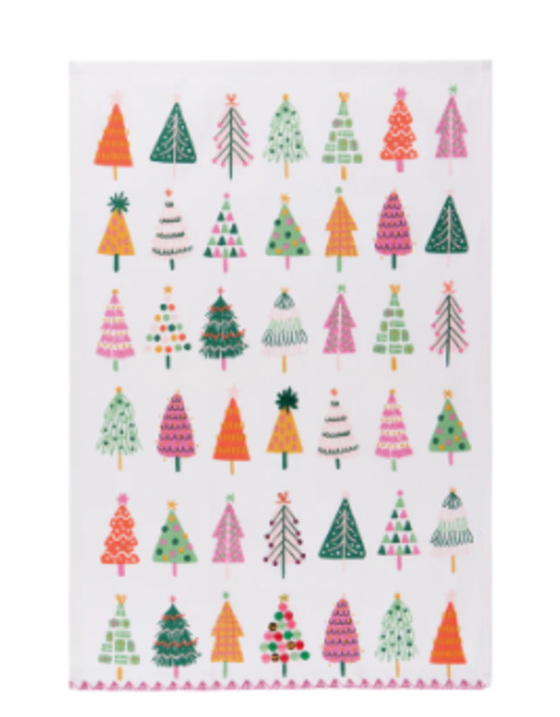 Now Designs Holiday Dish Towel, GLITZmas Trees