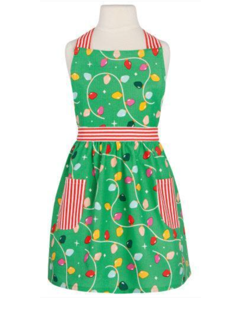 Now Designs Holiday Apron, Christmas Lights, CHILD