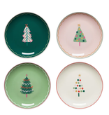 Now Designs Holiday Appetizer Plate, GLITZmas Trees, 6" SINGLE