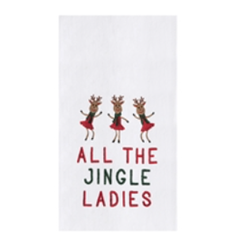 C and F Home Holiday Dish Towel, All the Jingle Ladies, floursack