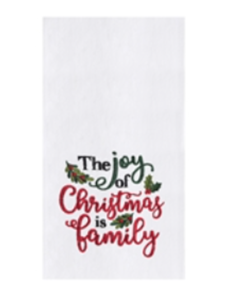 C and F Home Holiday Pillow, Joy of Christmas Family