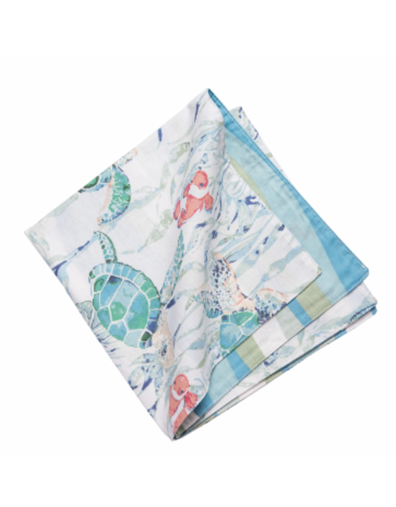 C and F Home Napkin, Sea Turtle Cove, Reversible