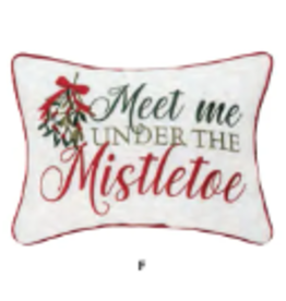 C and F Home Holiday Pillow, Under the Mistletoe