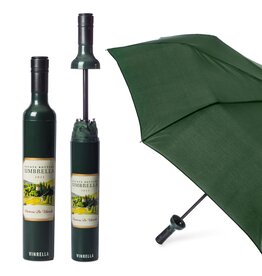 Vinrella Wine Bottle Umbrella - Green Estate Label-forest*