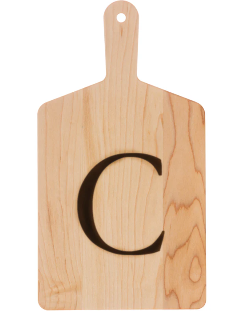 JK Adams Monogrammed Maple Cheese Board- ''C''