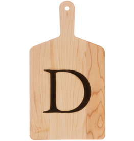 JK Adams Monogrammed Maple Cheese Board- ''D''