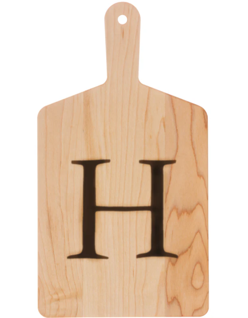 JK Adams Monogrammed Maple Cheese Board- ''H"*