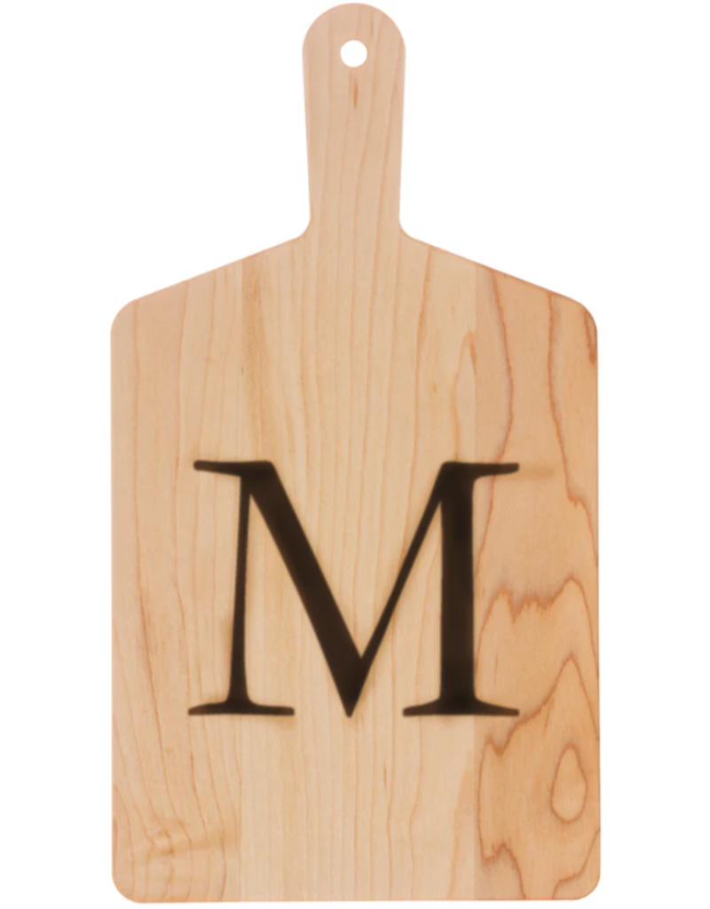 JK Adams Monogrammed Maple Cheese Board- ''M"*