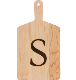 JK Adams Monogrammed Maple Cheese Board- ''S''*