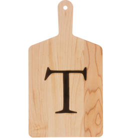 JK Adams Monogrammed Maple Cheese Board- ''T''