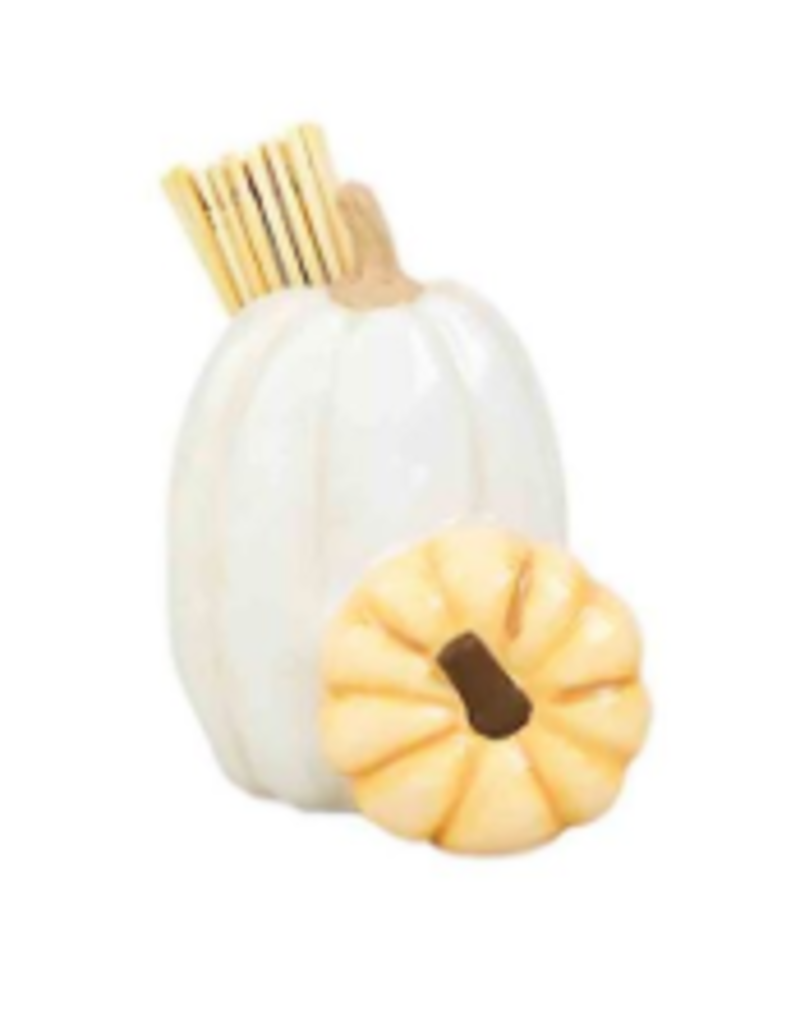 Mudpie Fall Gather Toothpick Set, White Pumpkin