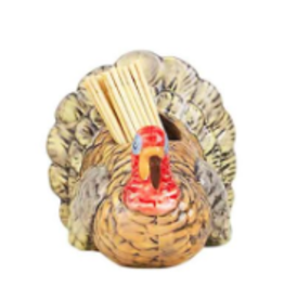 Mudpie Fall Gather Toothpick Set, Brown Turkey