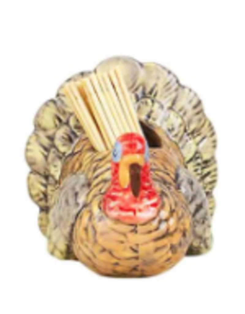 Mudpie Fall Gather Toothpick Set, Brown Turkey