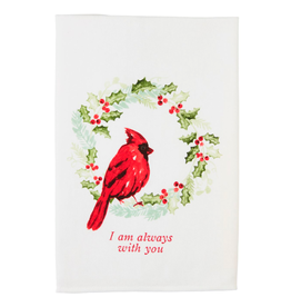 Mudpie Holiday Towel, Cardinal, Always With You