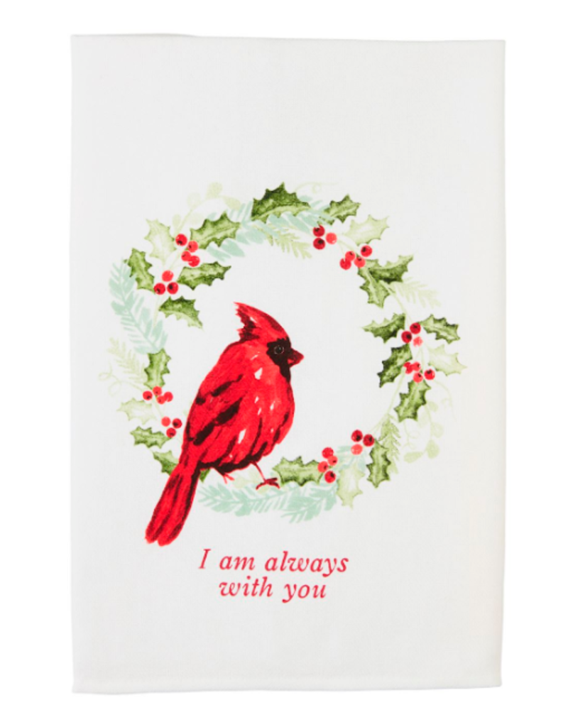 Mudpie Holiday Towel, Cardinal, Always With You
