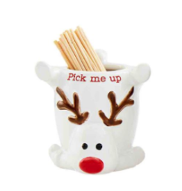 Mudpie Holiday Toothpick Holder, Reindeer PICK ME UP