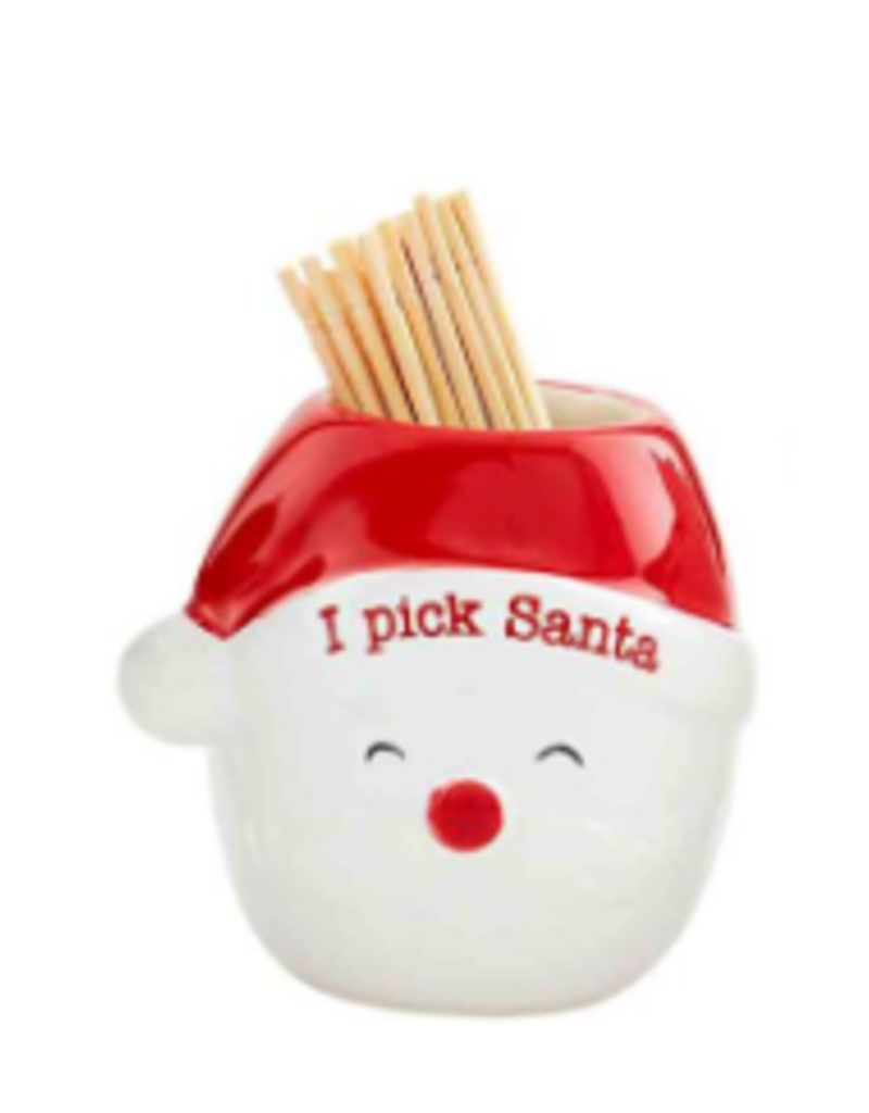 Mudpie Holiday Toothpick Holder, SANTA