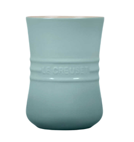 Le Creuset Stoneware Small Utensil Crock Sea Salt Blue, 1qt cir