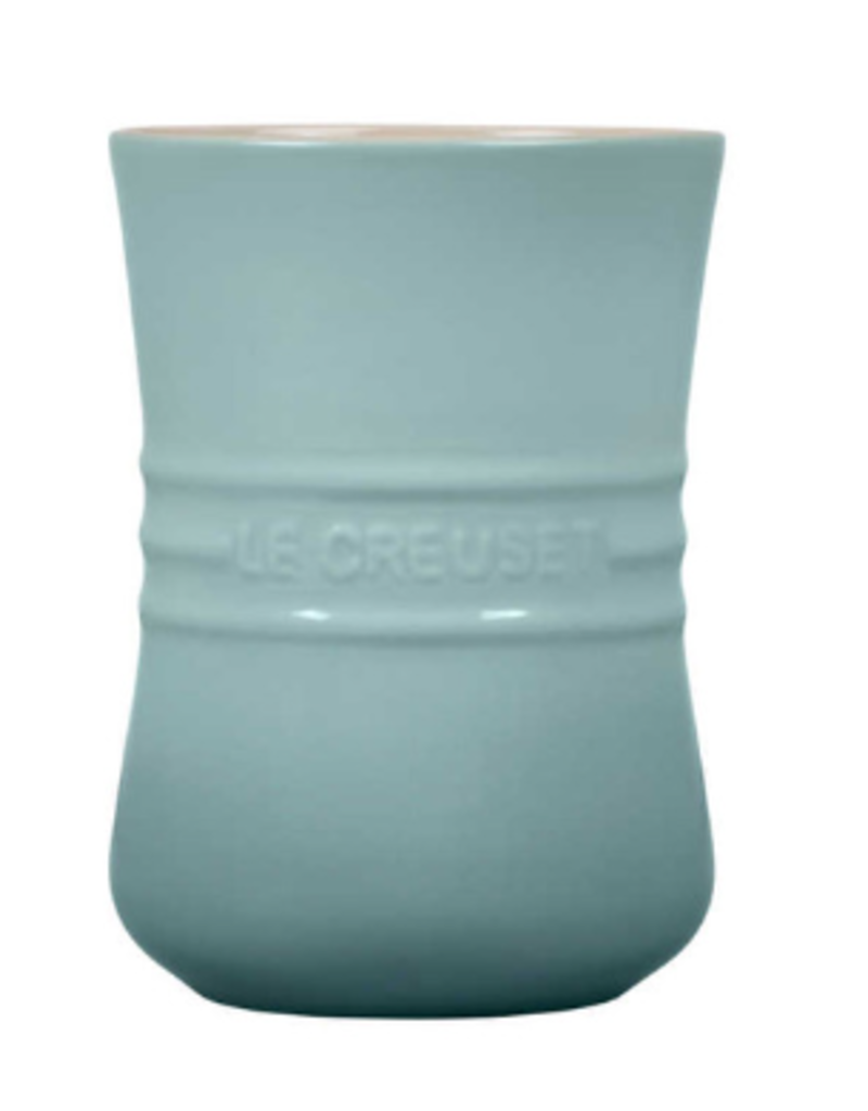 Le Creuset Stoneware Small Utensil Crock Sea Salt Blue, 1qt cir