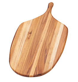 TeakHaus Canoe Wooden Pizza Peel/Paddle, Med 14'' disc