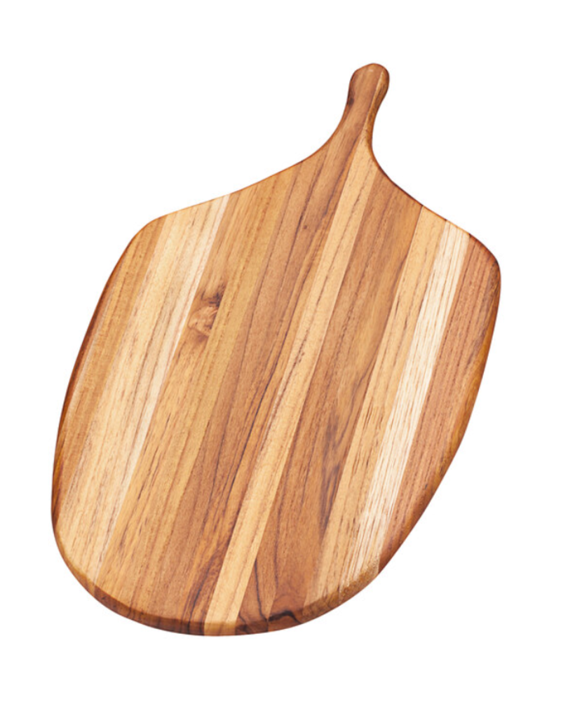TeakHaus Canoe Wooden Pizza Peel/Paddle, Med 14'' disc