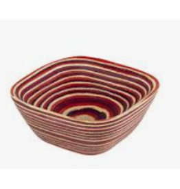Island Bamboo/Wilshire Red Pakka Square Pinch Bowl dscntd