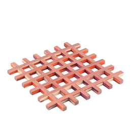 Island Bamboo/Wilshire Red Pakkawood Trivet discntd