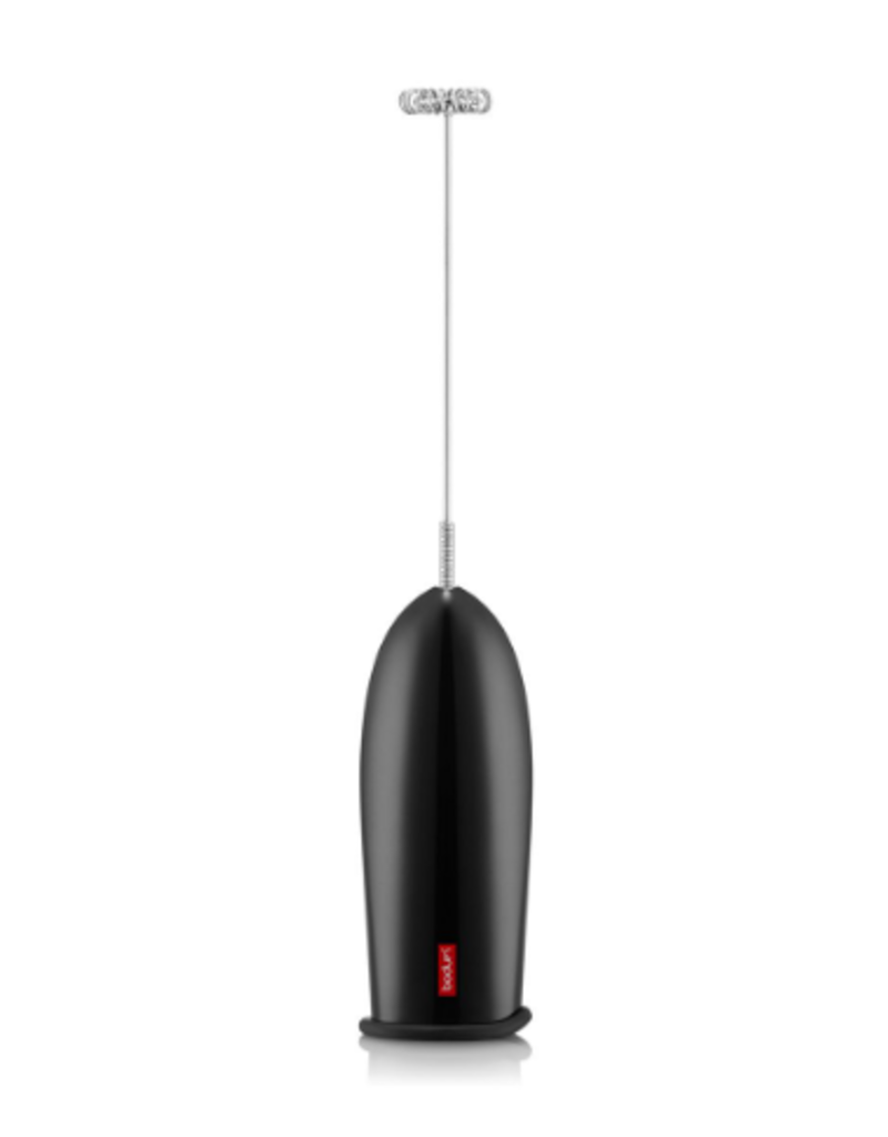 Bodum Schiuma Milk Frother, black, batt operated