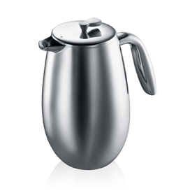 Bodum Columbia Double Wall French Press Coffee Maker, 34oz, stainless ciw