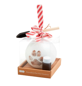 Mudpie Holiday Ornament, Personal Pet Paw