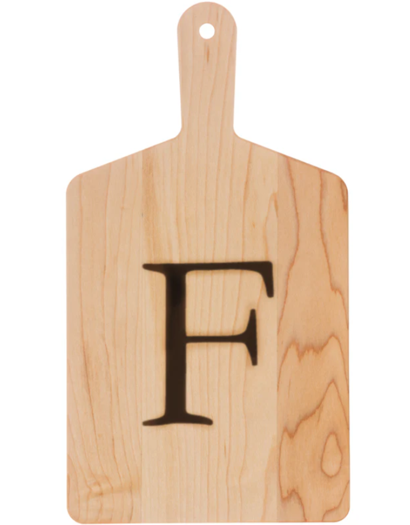 JK Adams Monogrammed Maple Cheese Board- ''F''