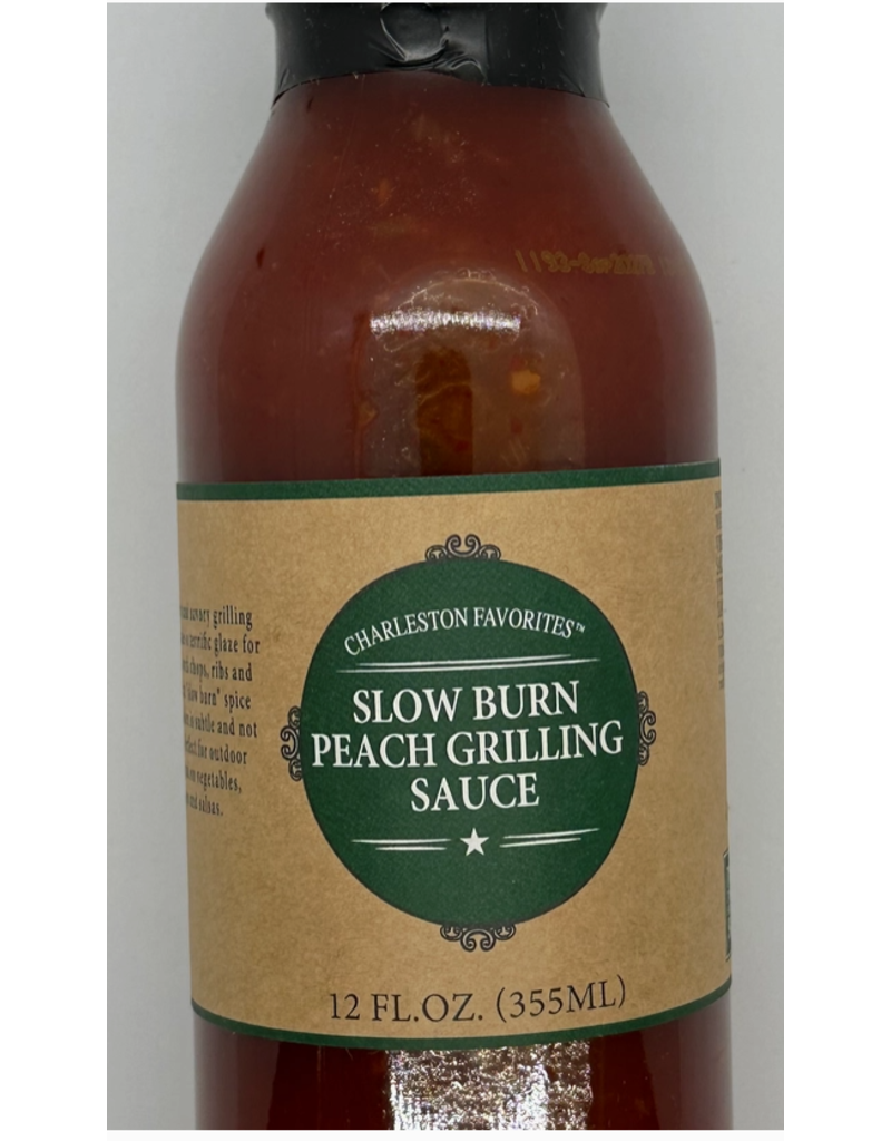 Slow Burn Peach BBQ Grilling Sauce, 12oz