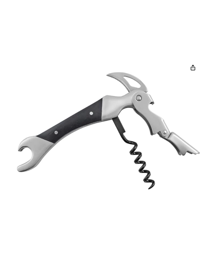 Cole & Mason/DKB Black Pakka Wood 2-Step Waiters Corkscrew