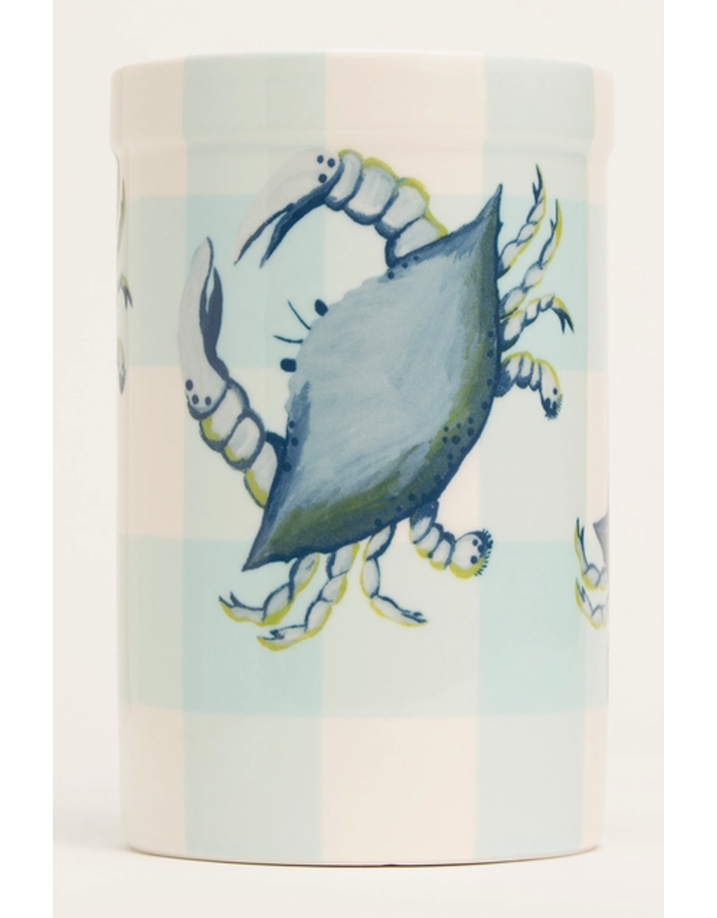 Shard at Home Blue Crab Utensil Crock disc