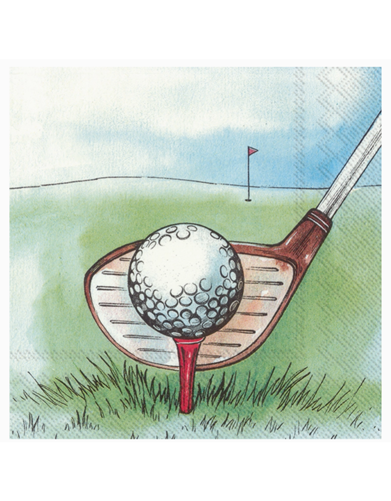 Boston International Cocktail Napkins, Golf, 20x