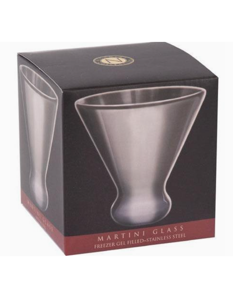 Cork Pops Stainless Martini Glass, Dbl Wall With Freezer Gel, 8oz/6