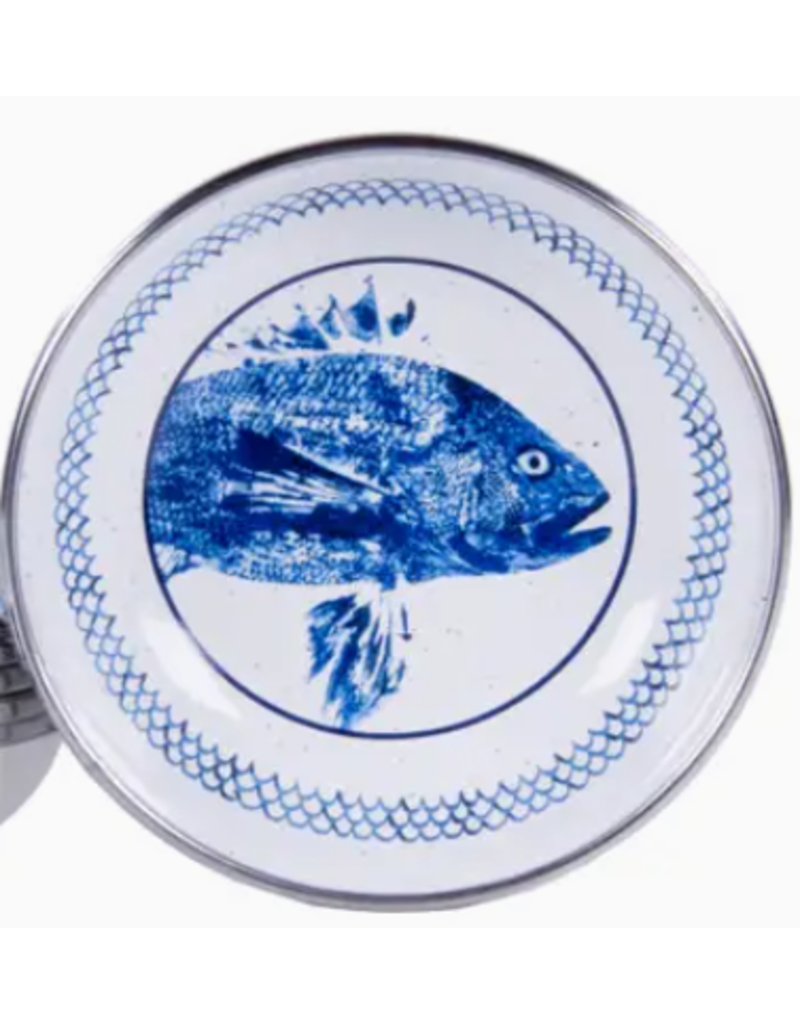 Golden Rabbit Fish Camp Tasting Dish, 4", Enamelware