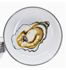 Golden Rabbit Oyster Tasting Dish, 4", Enamelware