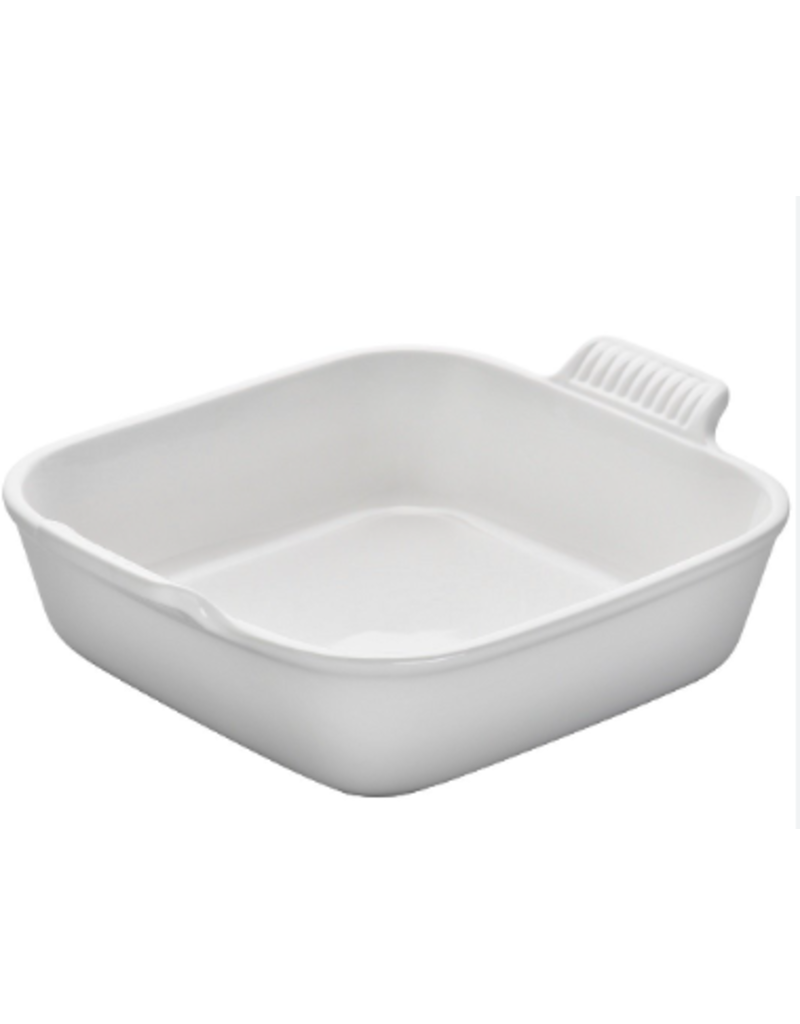 Le Creuset Heritage Square Baking Dish 3 QT White