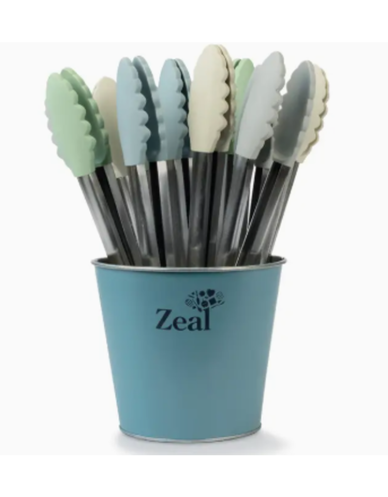 Kitchen Innovations/Zeal Silicone Tip Tongs, 10", Coastal Color SINGLE/20