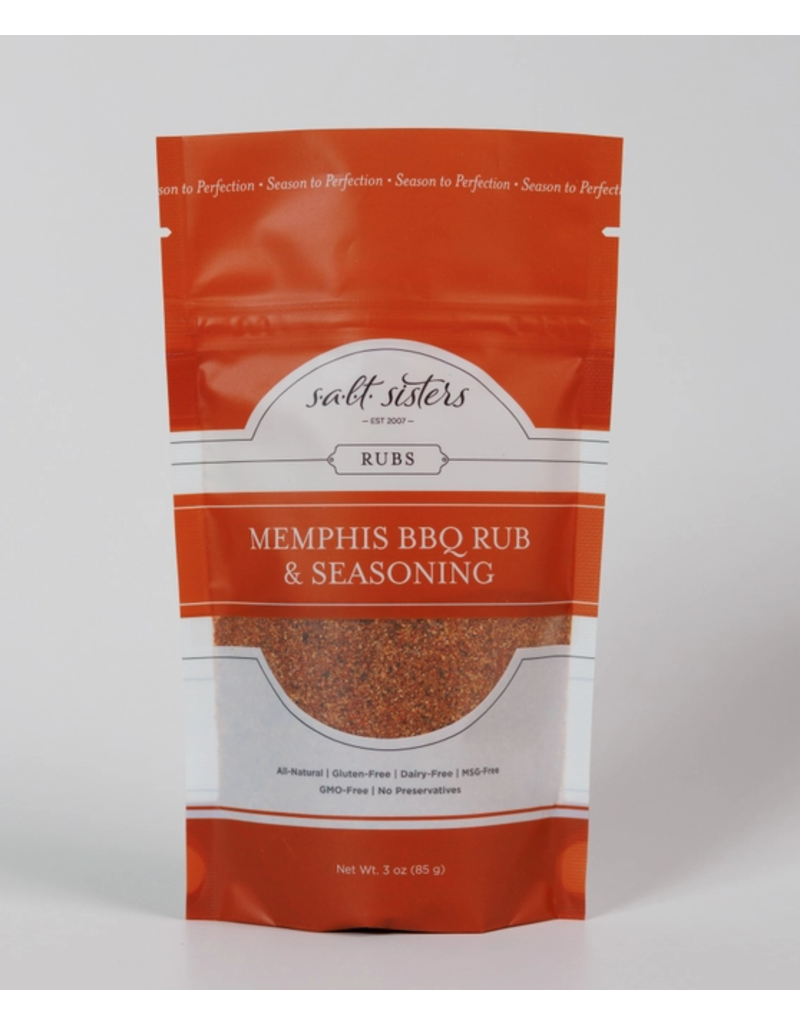 SALT Sisters Memphis BBQ Rub & Seasoning 3oz disc