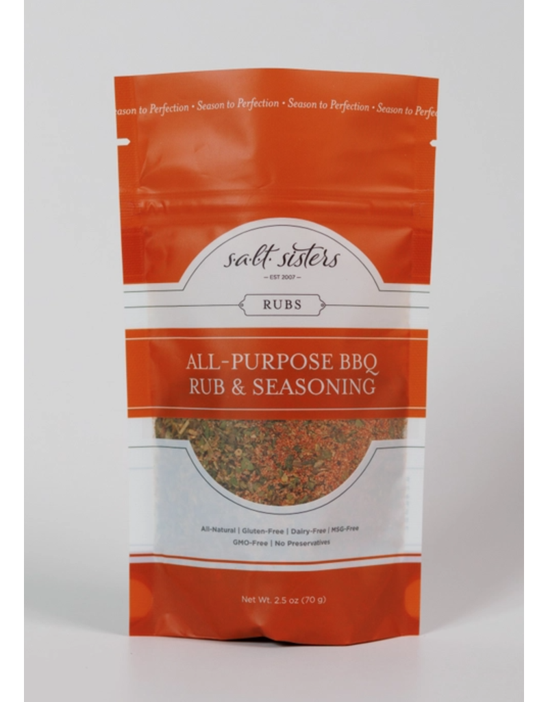 SALT Sisters All-Purpose BBQ Rub & Seasoning 2.5oz disc