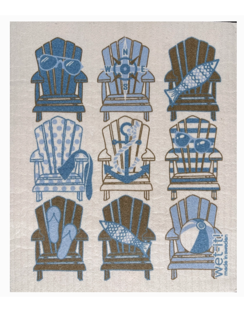 Wet-It Swedish Dish Cloth Beach Chairs