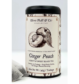 Oliver Pluff Tea - Ginger Peach -20 bags 1.6oz