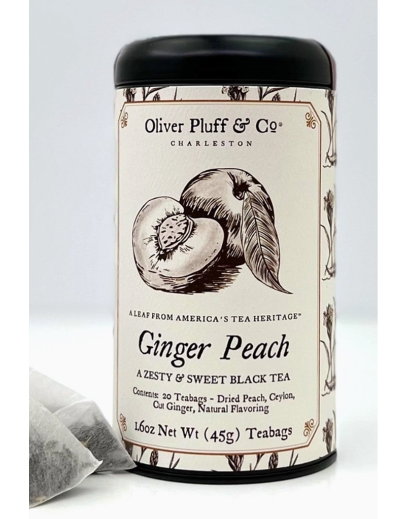 Oliver Pluff Tea - Ginger Peach -20 bags 1.6oz