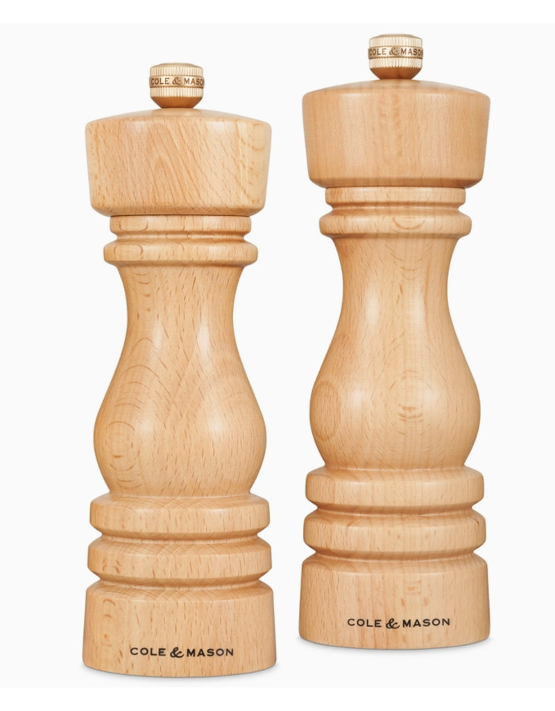 Cole & Mason/DKB London Salt & Pepper Mills Set, Natural Beech
