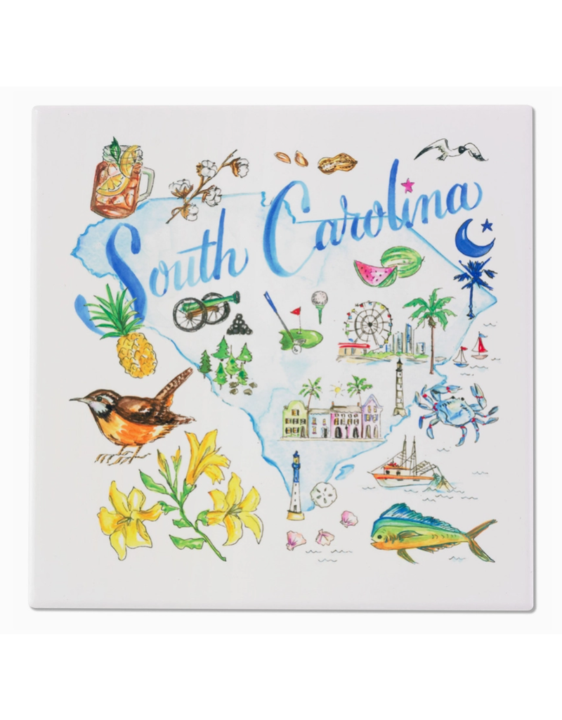 Boston International Trivet, South Carolina State, 8"