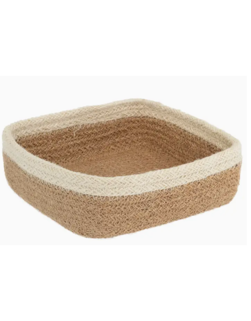 Boston International Cocktail Napkin Caddy, Natural Jute