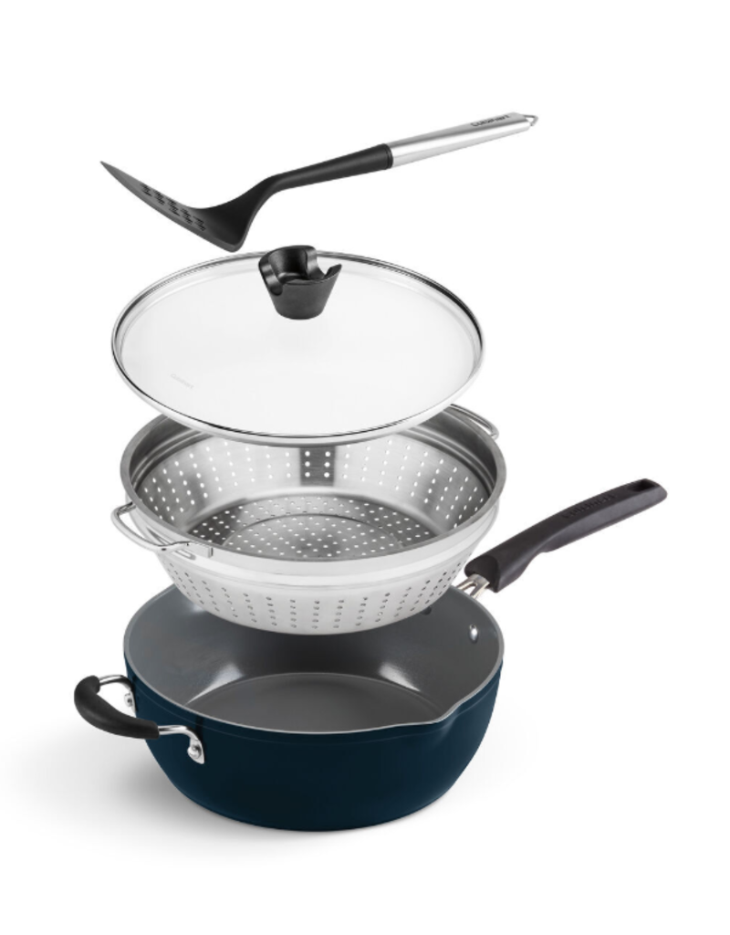 Cuisinart Cuisinart 4pc Preferred Ceramic Nonstick Multi-Purpose Pan, blue, 4.5qt